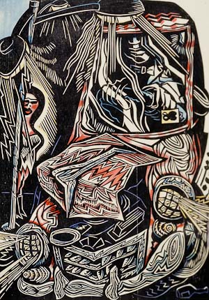 woodcut #14 by Jerry Pagane